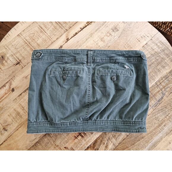 Abercrombie & Fitch Vintage Y2K Micro Mini Skirt Women’s Size 2 Utility - Picture 4 of 6